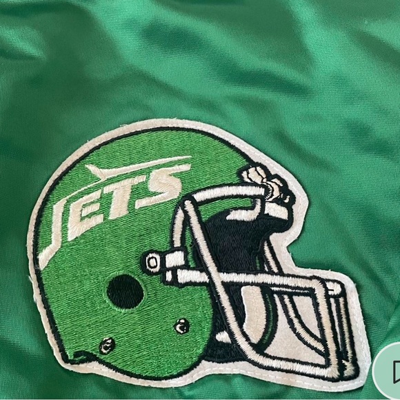 NEW YORK JETS VINTAGE CHALK LINE BOMBER 🔥 - Picture 4 of 5